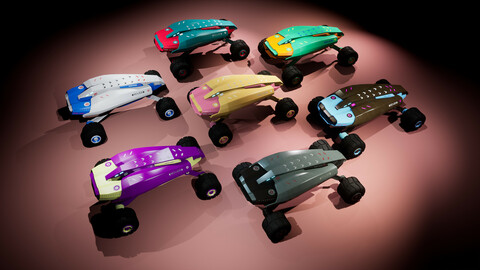 Futuristic Rover UE4 Vehicle