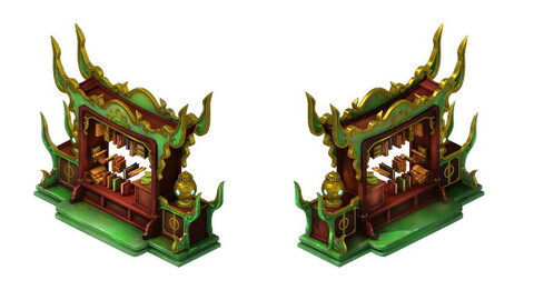 Game Model - Family Objects - Bookshelf