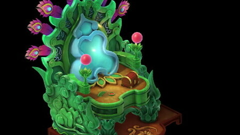 Game Model - Family Objects - Dressing Table - Pai