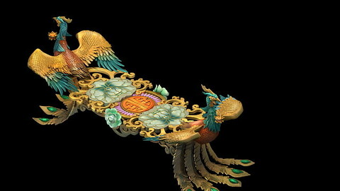 Game model - family objects - Tianjing clouds tabl