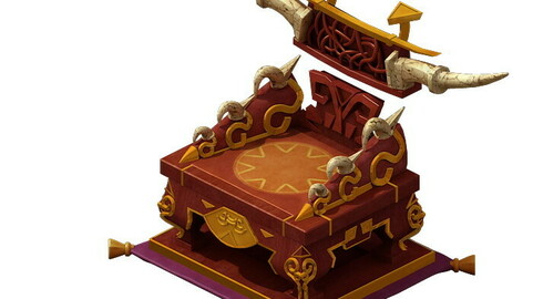 Game Model - Family Objects - Blood Lingzhi Throne