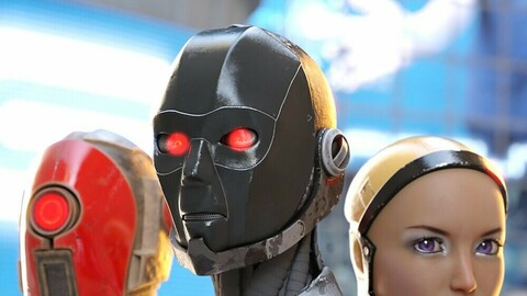 ArcTek Cybernetic Heads for Genesis 8 Female