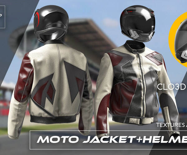 ArtStation - Motorcycle Jacket + Helmet 