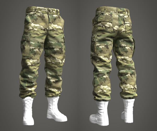 ArtStation - Military Pants (Marvelous Designer / Clo 3D project ...