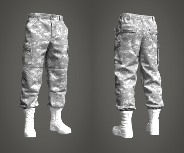 ArtStation - Military Pants (ACU Army Combat Uniform) (Marvelous ...