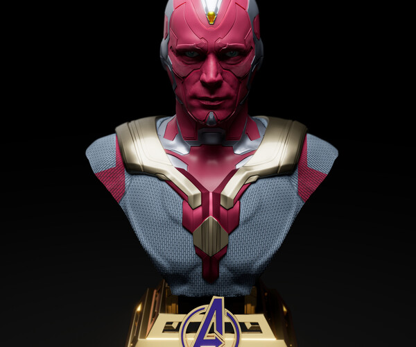 ArtStation - VISION BUST STL READY FOR 3D PRINT | Resources