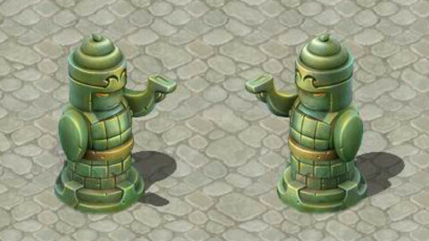 Cartoon version - statue man