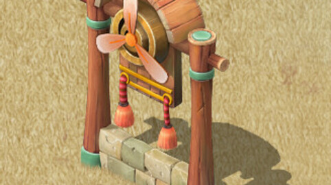 Cartoon version - windmill installation