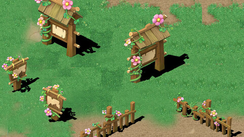 Cartoon version - flower sign