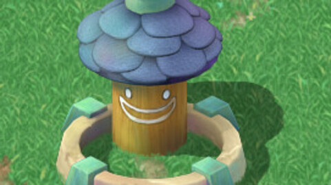 Cartoon version - small wave flower garden