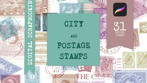 Postage stamps Procreate