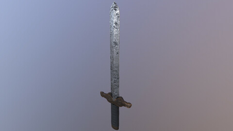 Old Short Sword 3D Model