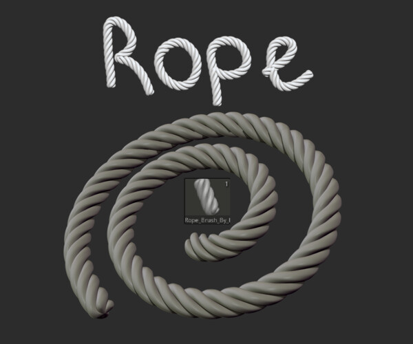 ArtStation Free Rope Brush Brushes