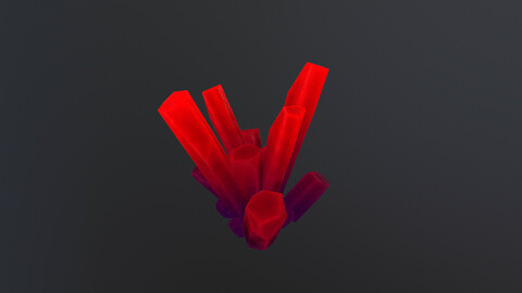 Stylized Crystal 3D Model