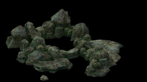 Game model - the size of stone dry grove