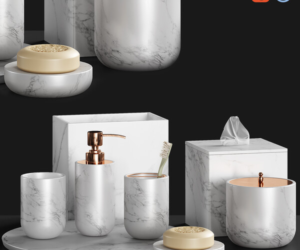 ArtStation decorative_bathroom_set_01 Resources