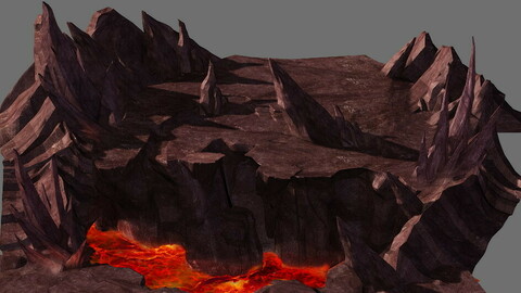 Game Model - Volcano Cliff