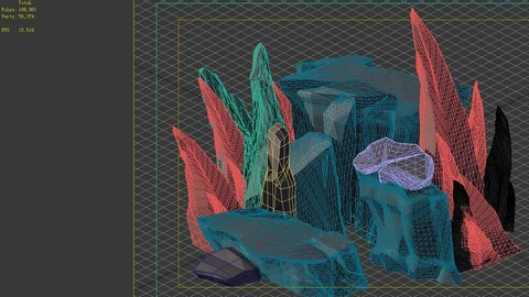 Game Model - Volcano Cliff 02