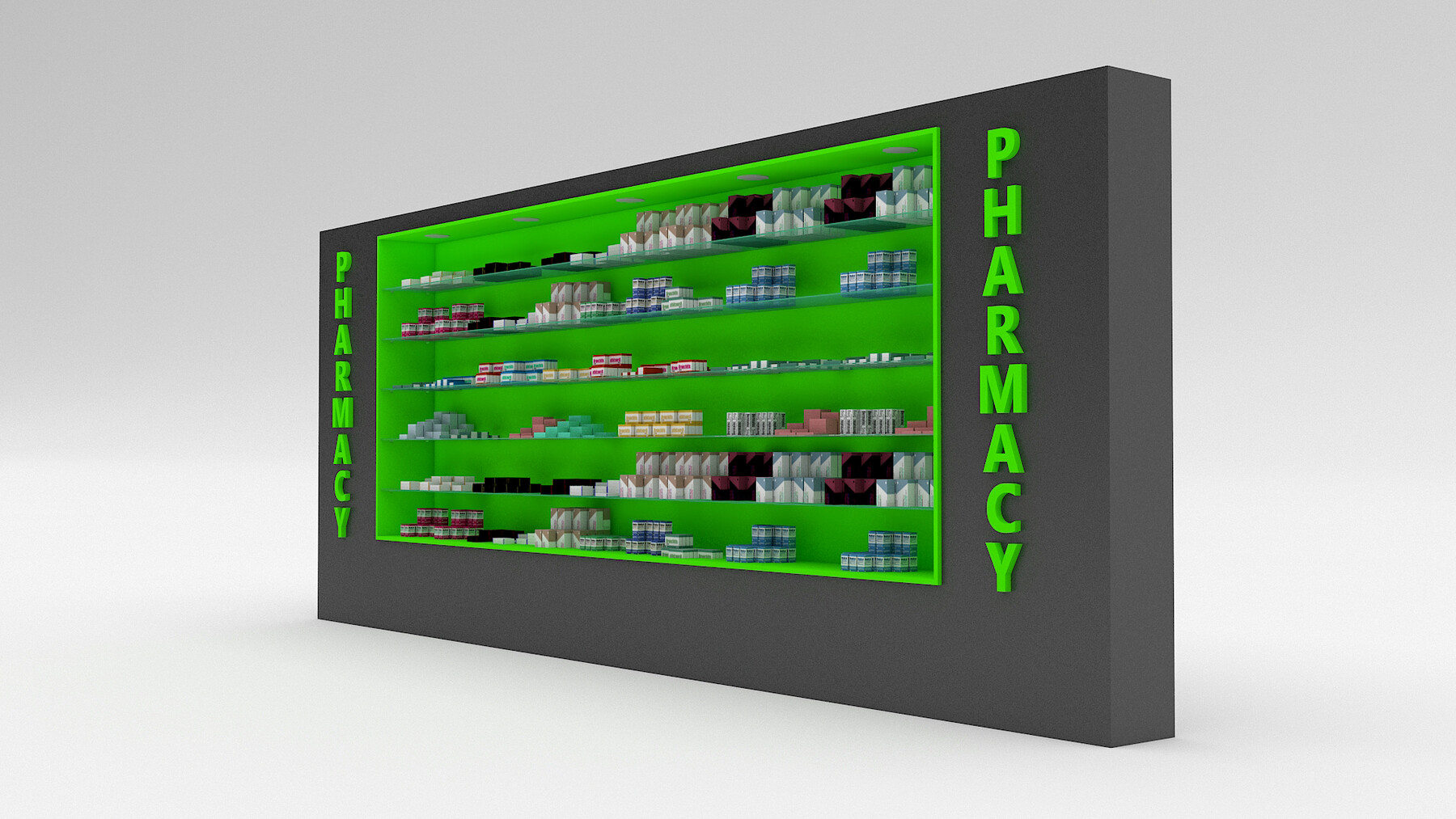 ArtStation pharmacy decorative medicine Game Assets