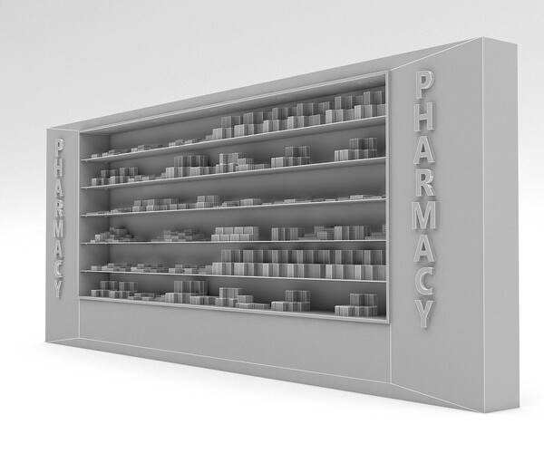 ArtStation pharmacy decorative medicine Game Assets