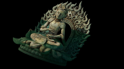 Model - Kashayana Buddha Forest Water Sculpture 05