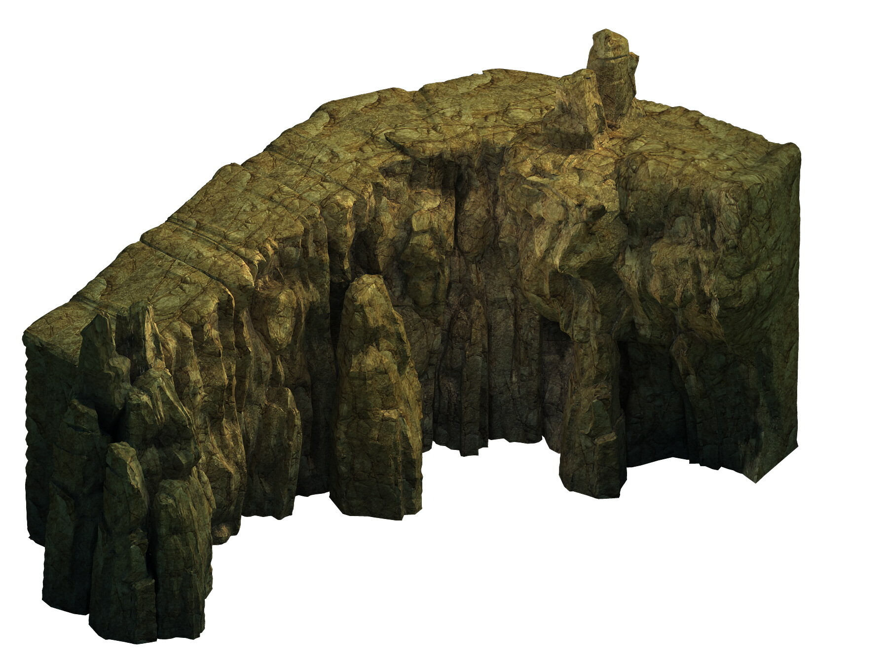 Cliff 3d. Cliff 3d model.