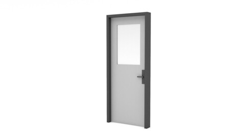 modern lowpoly door