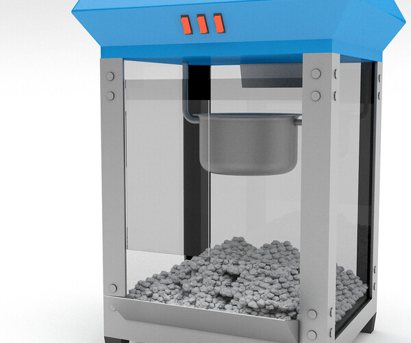 ArtStation 3d popcorn machine Game Assets