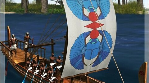 Ancient Egyptian Canal Boat