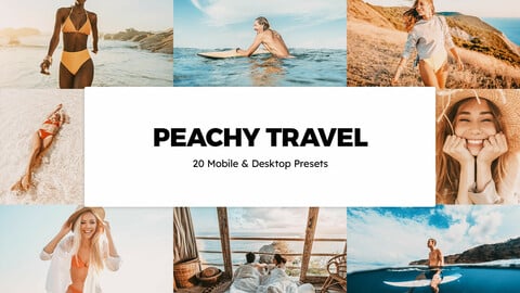 20 Peachy Travel LUTs and Lightroom Presets