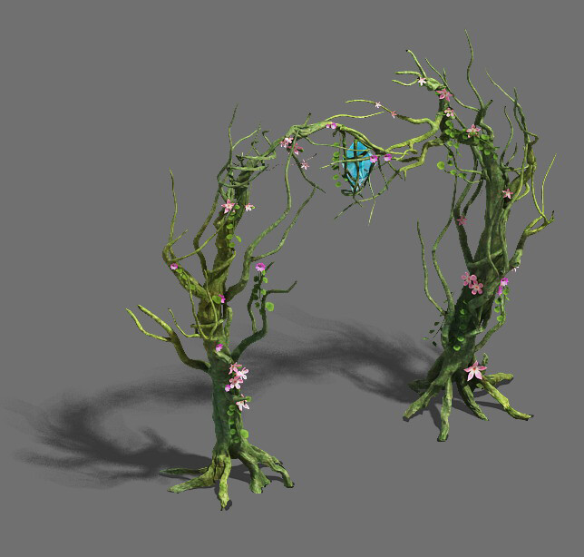 Withered 3d. Banyan 3d model.