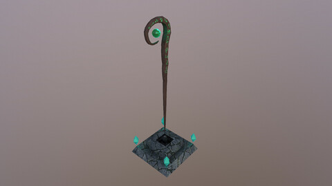 Wizard Wand 3D Model