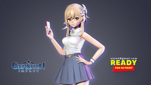 Traveler - Genshin Impact Fanart