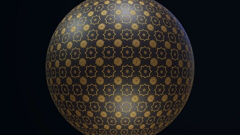 Golden Flowers Material