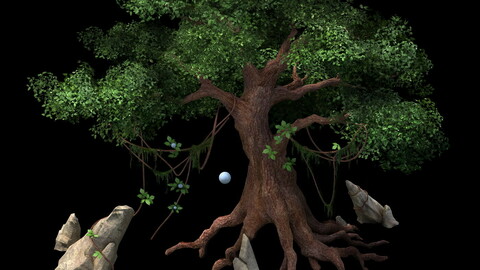 Game Model - Moon White Tree 02