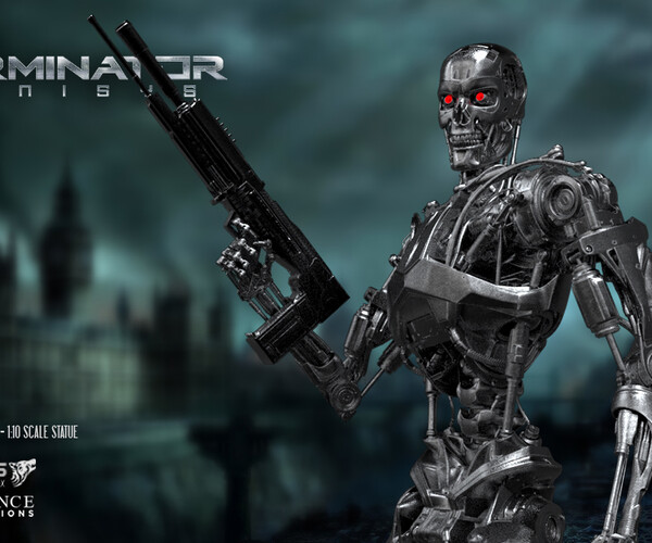 Artstation Terminator Genisys T800 Game Assets