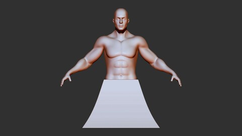 male torso 3dprint