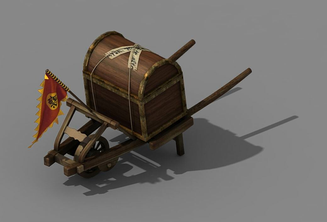 ArtStation Transportation Dart Cart 01 Game Assets