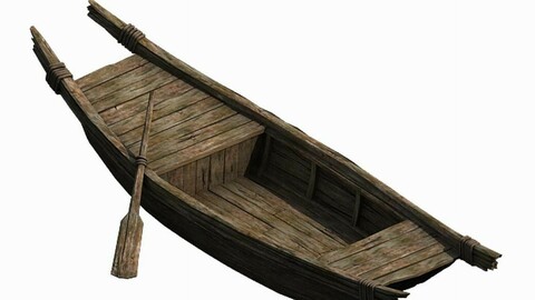 Small wooden boat 043