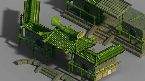 Dazhufeng - bamboo house 01