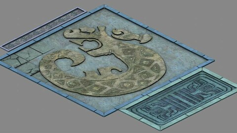 Underground - palace - surface carving