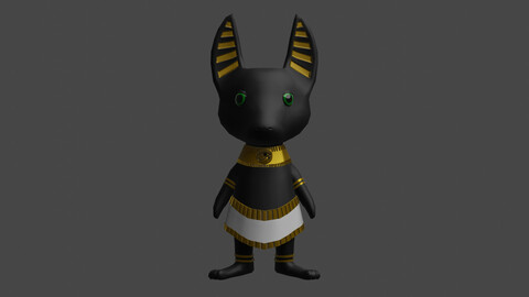 Cute Anubis Character NPC