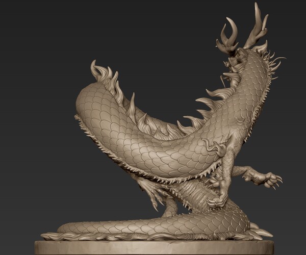 ArtStation - 3D Model - Chinese Dragon - Downloadable