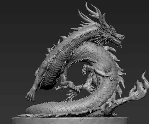 ArtStation - Asian Dragon Sculpt | Resources