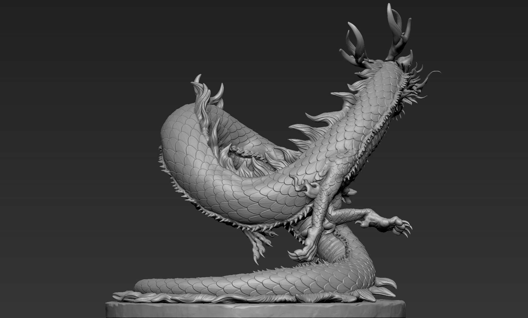 Artstation - Asian Dragon Sculpt 