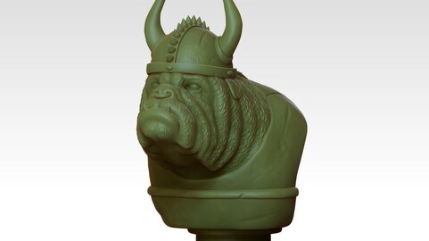 Bulldog Bust 3D printing Model