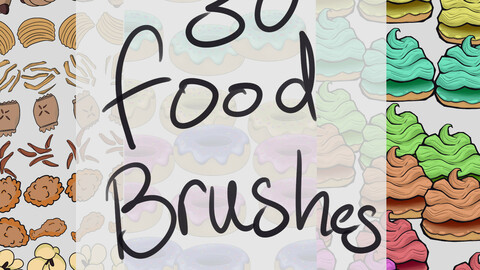 30 Food Brush Pack