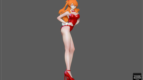 ASUKA LANGLEY BUNNY EVANGELION ANIME SEXY GIRL CHARACTER