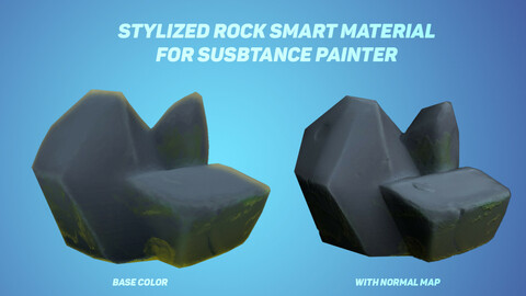 Stylized Rock material for Substance Painter