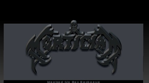 mortician logo 3d print